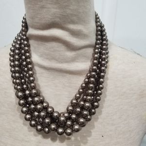 Lia Sophia Multistrand Faux Pearl Necklace